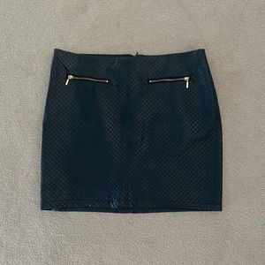 Dalia Collection Vegan Leather Mini Skirt
